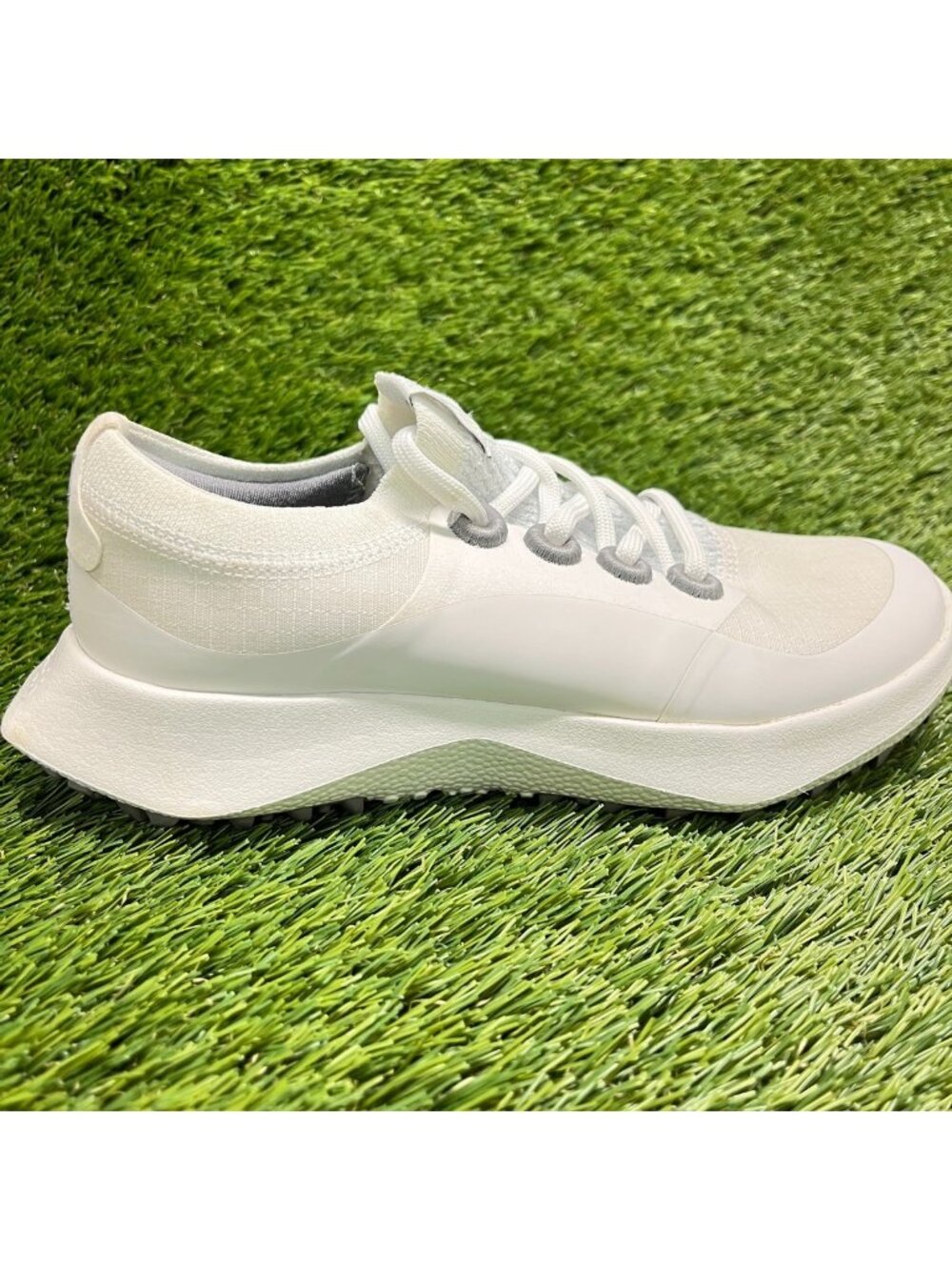 Allbirds Golf Dasher Womens Size 6 Natural White Gray Running Lace Up Golf Shoes